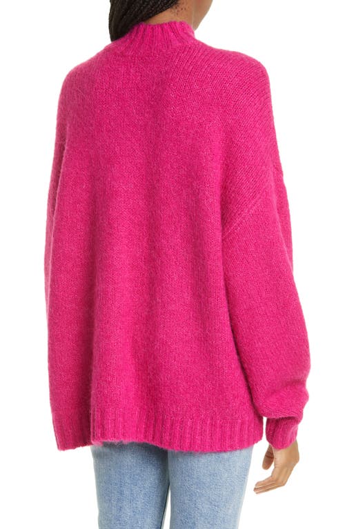 Pistola Carlen Mock Neck Sweater In Fuchsia