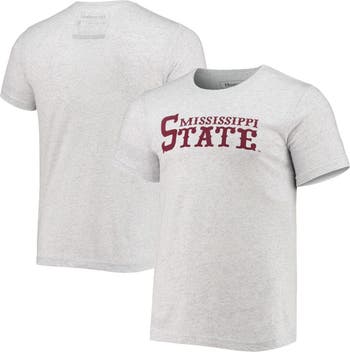 Men's Homefield White Mississippi State Bulldogs Vintage Baseball T-Shirt Size: Small