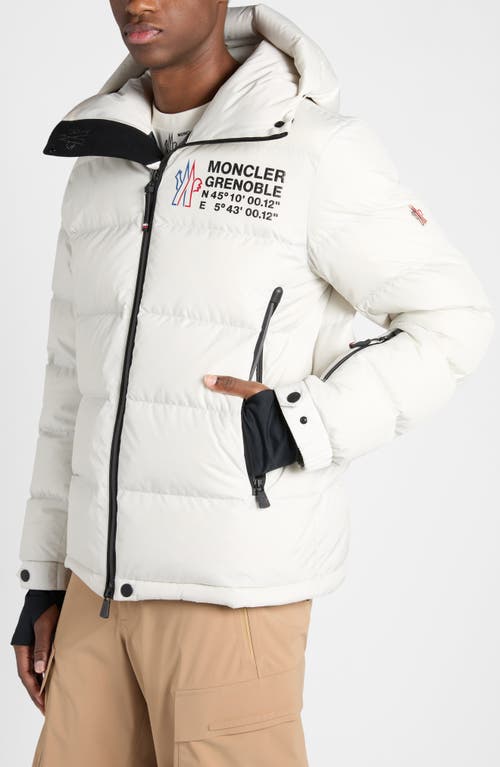 Shop Moncler Grenoble Isorno Down Puffer Jacket In Talco