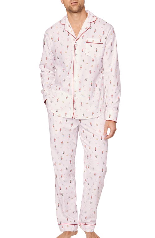 Shop Petite Plume Nutcracker Cotton Pajamas In White