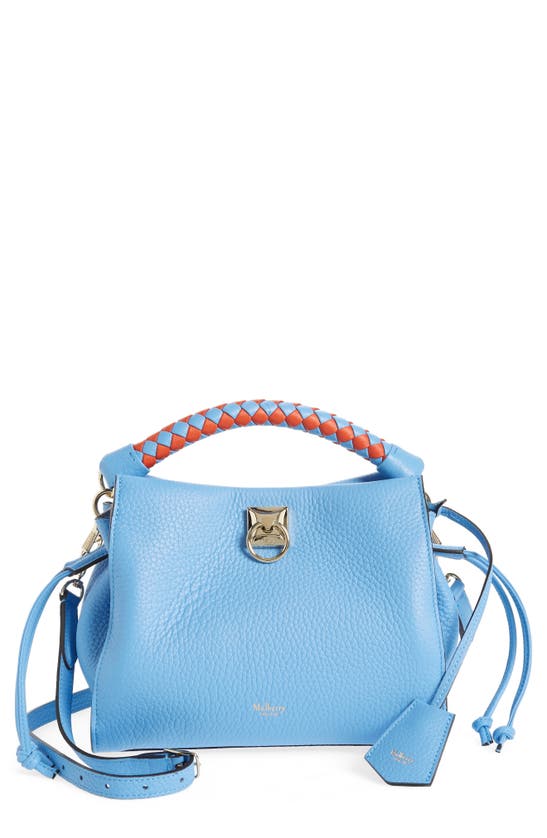 Mulberry Small Iris Leather Bag In Blau
