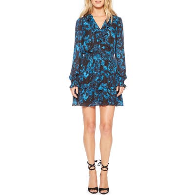 Parker Maisy Silk Blend Dress, Blue