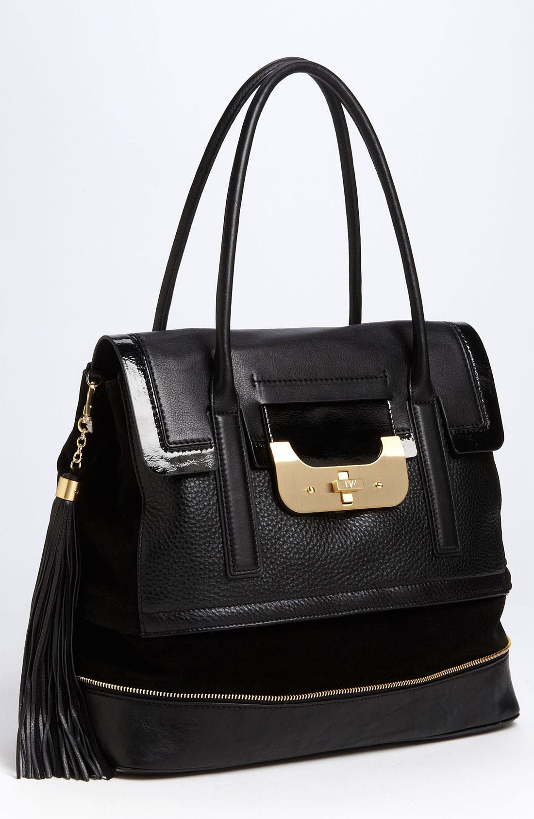 Diane von Furstenberg 'Harper Laurel' Leather Shoulder Bag Nordstrom