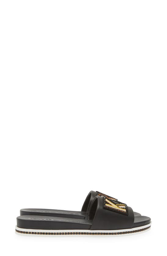 Shop Karl Lagerfeld Jeslyn Slide Sandal In Black