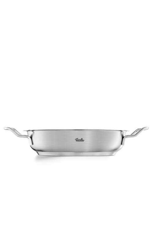 Fissler Original-profi Collection Stainless Steel Serving Pan With High Dome Metal Lid In Stainless Steel