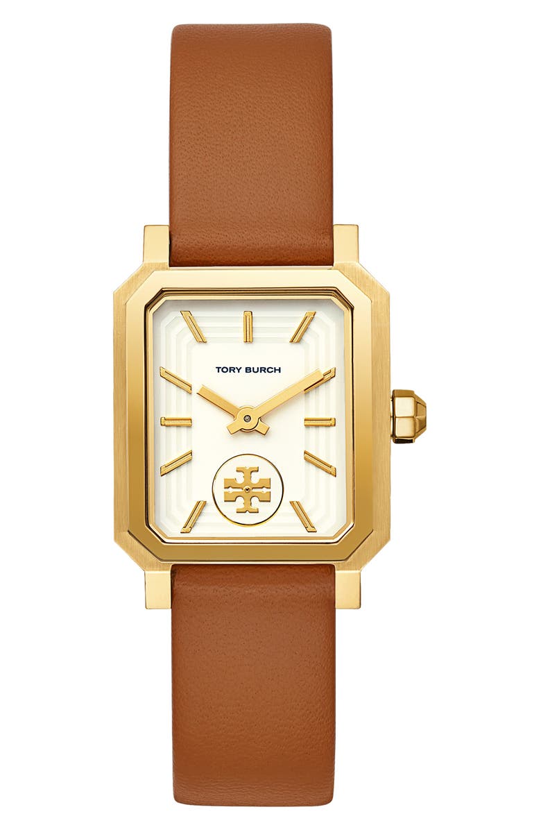 Total 55+ imagen tory burch leather strap watch