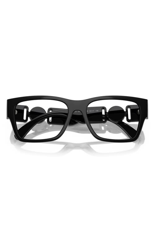Versace 55mm Pillow Optical Glasses In Black