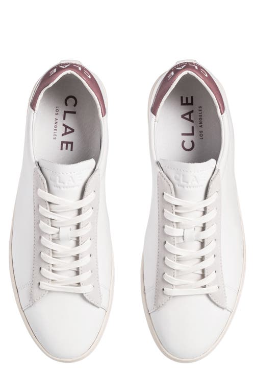 Clae Bradley California Sneaker In White/panama Leather