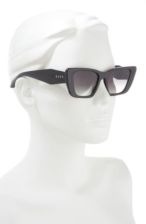 Diff Clara 59mm Gradient Square Sunglasses In Gold/coral Mirror