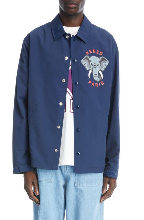 Elephant Graphic Nylon Coach Jacket