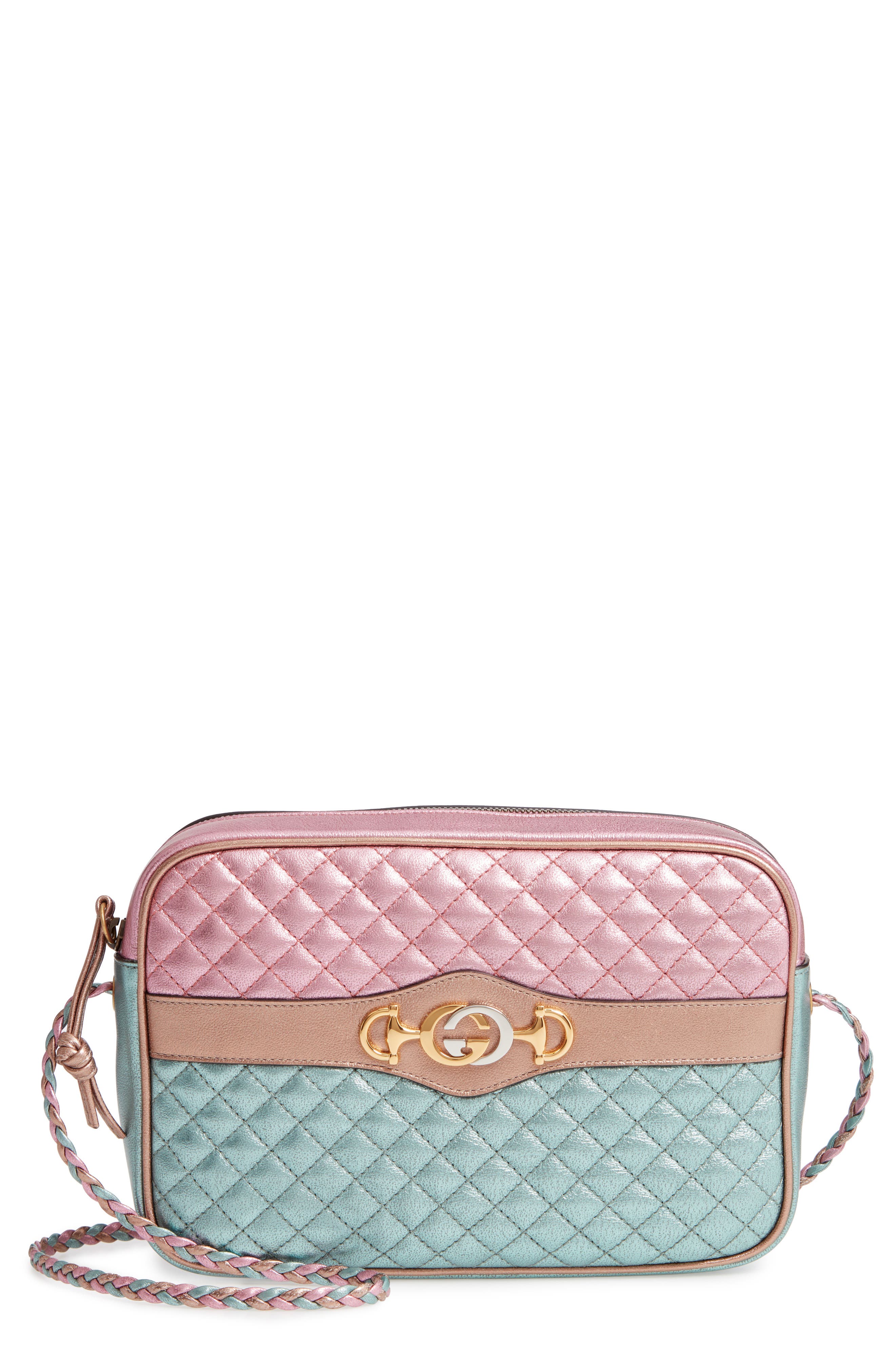 gucci pink quilted bag