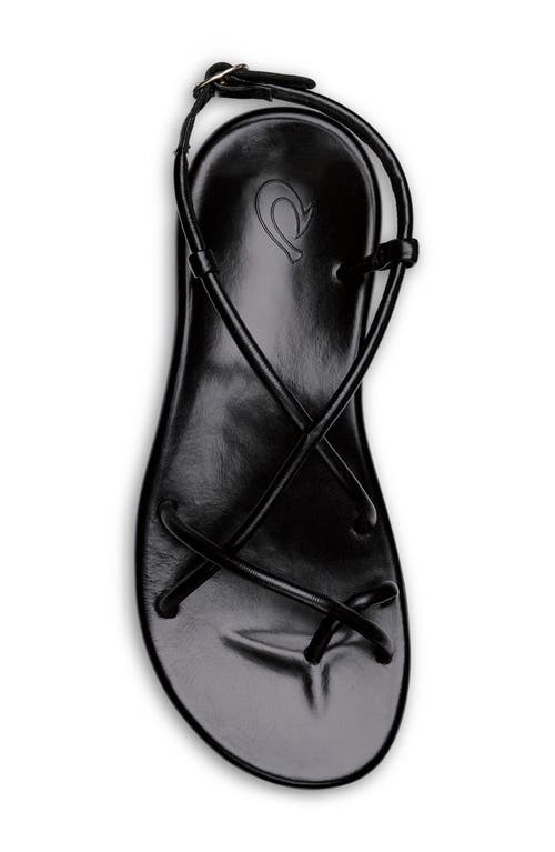 Shop Olukai Waiau Sandal In Black/black