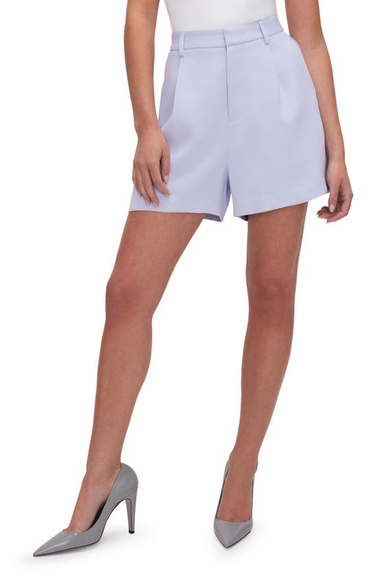 Shop Good American High Waist Trouser Shorts In Glass001