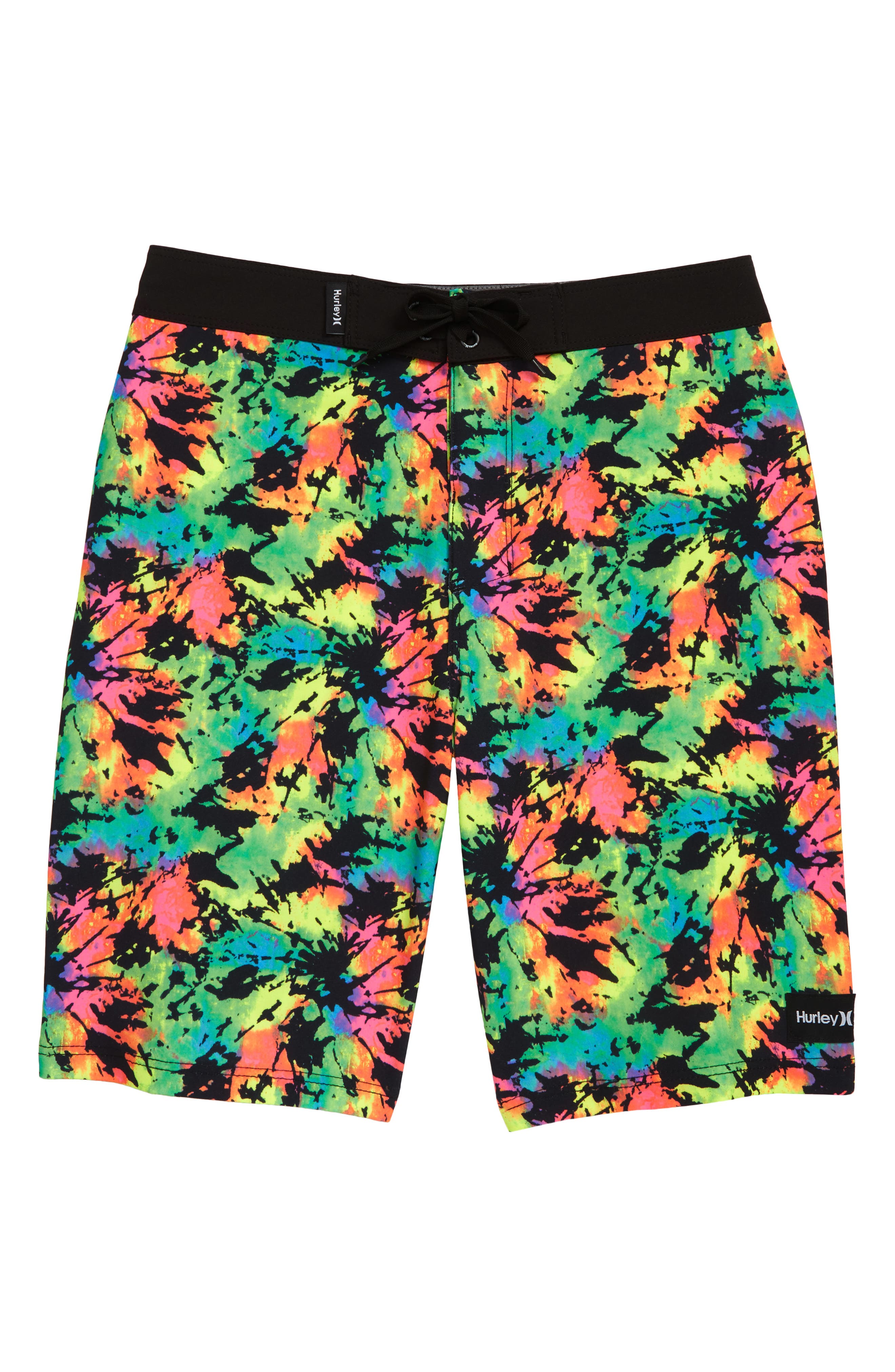 NEW Hurley bright orange black board shorts boys swim trunk swimsuit 12M 18M 24M 