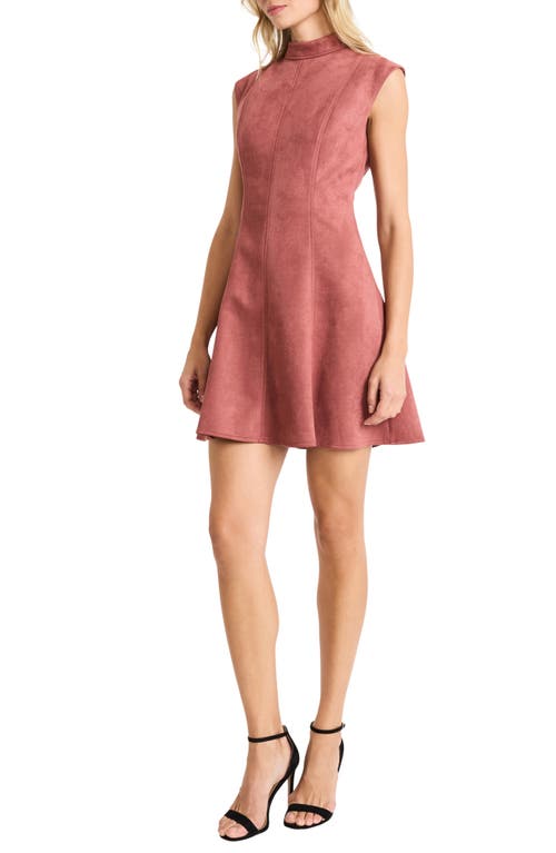 Shop Donna Morgan For Maggy Princess Seams Fit & Flare Minidress In Pink