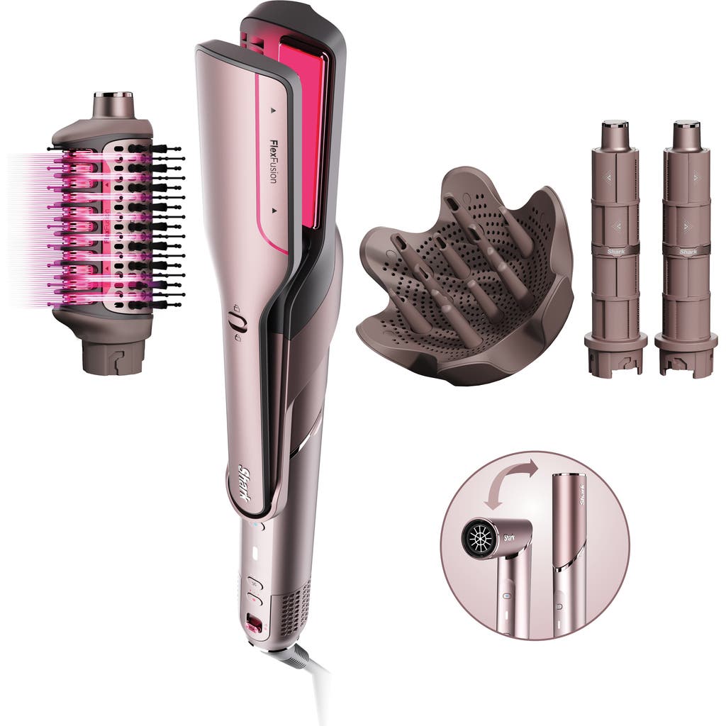 Shark Flexfusion™ Air & Ceramic System With Air Straightener For Curly & Coily Hair In Cosmic Blush