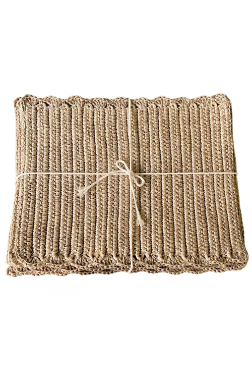 Shop Tallo De Olivo Fique Woven Placemat Set Of 4 In Natural