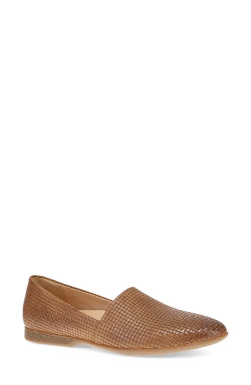 Shop Dansko Larisa Loafer In Tan Embossed