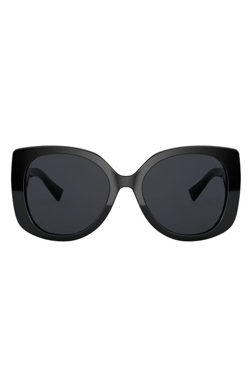 EAN 8056597214698 product image for Versace 56mm Butterfly Sunglasses in Black/Grey Solid at Nordstrom | upcitemdb.com