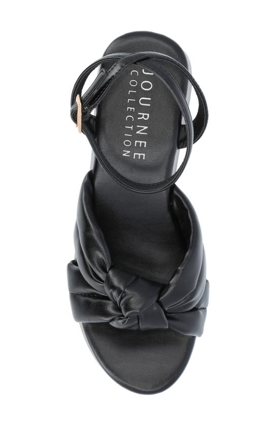 Journee Collection Lailee Ankle Strap Platform Sandal In Black
