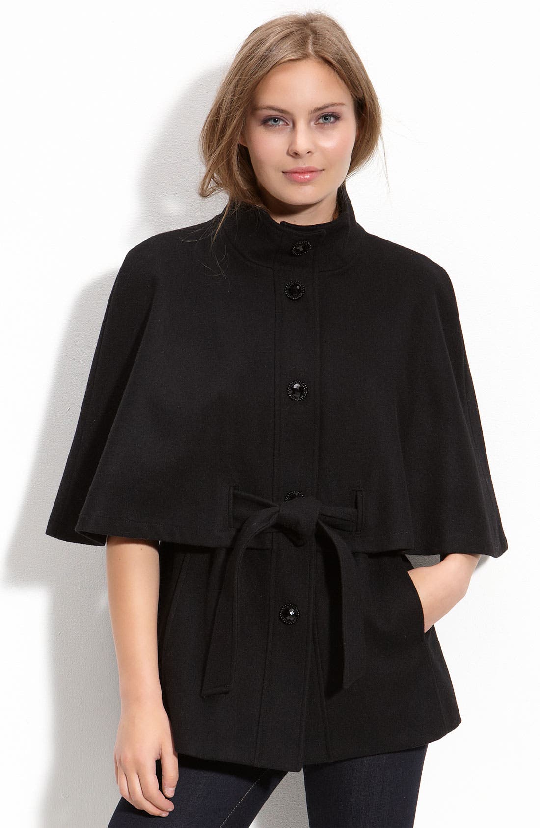 Betsey Johnson Belted Capelet Nordstrom