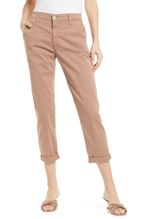 Shop Ag Caden Crop Twill Pants In Mauve Orchid
