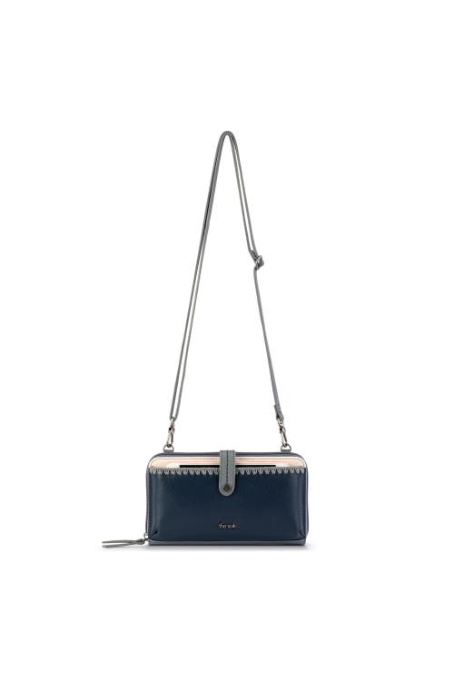 The Sak Iris Smartphone Crossbody In Dusty Blue Block
