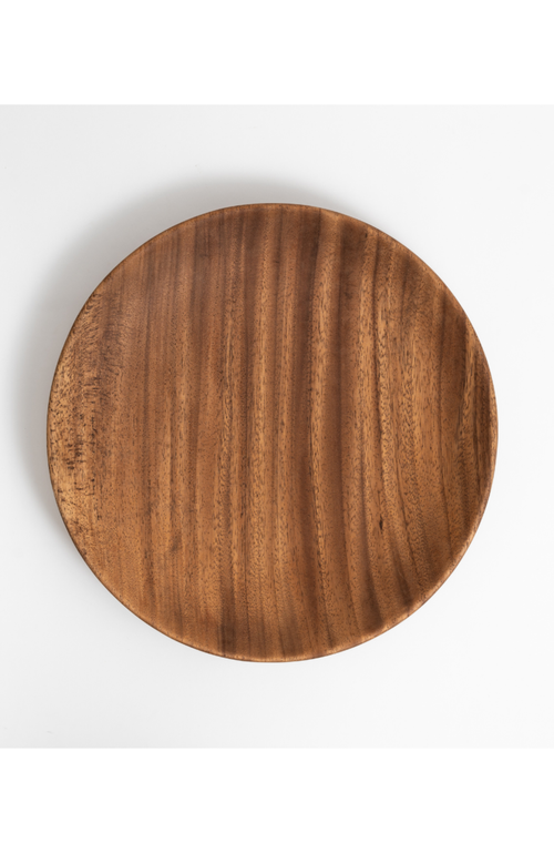 Chechen Wood Design Shallow Salad Tray In Natural