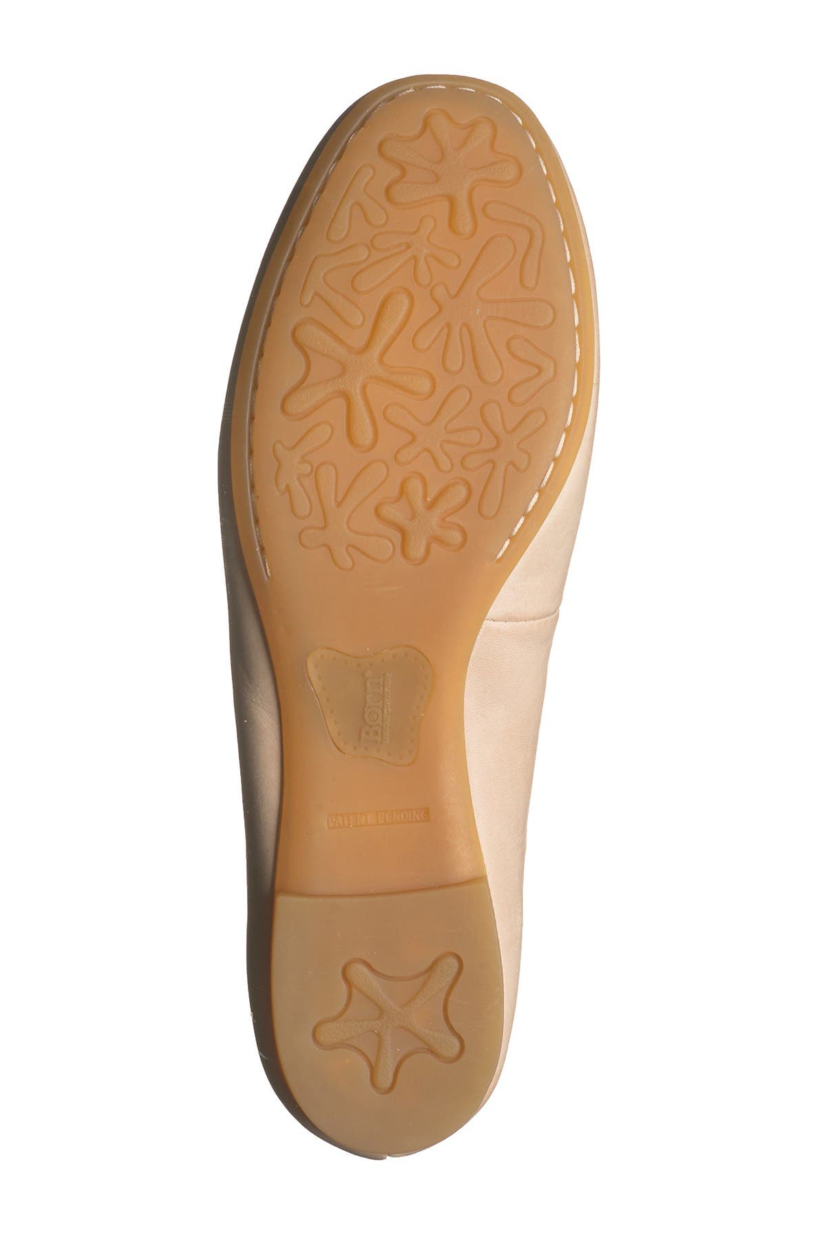 born allie scalloped leather flat