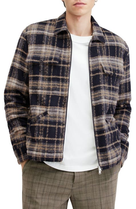 Crosby Plaid Faux Shearling Lined Zip Jacket