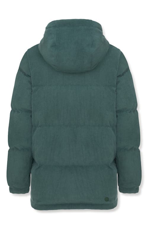 Colmar Dandy Water Repellent Down Corduroy Puffer Jacket In Bottle