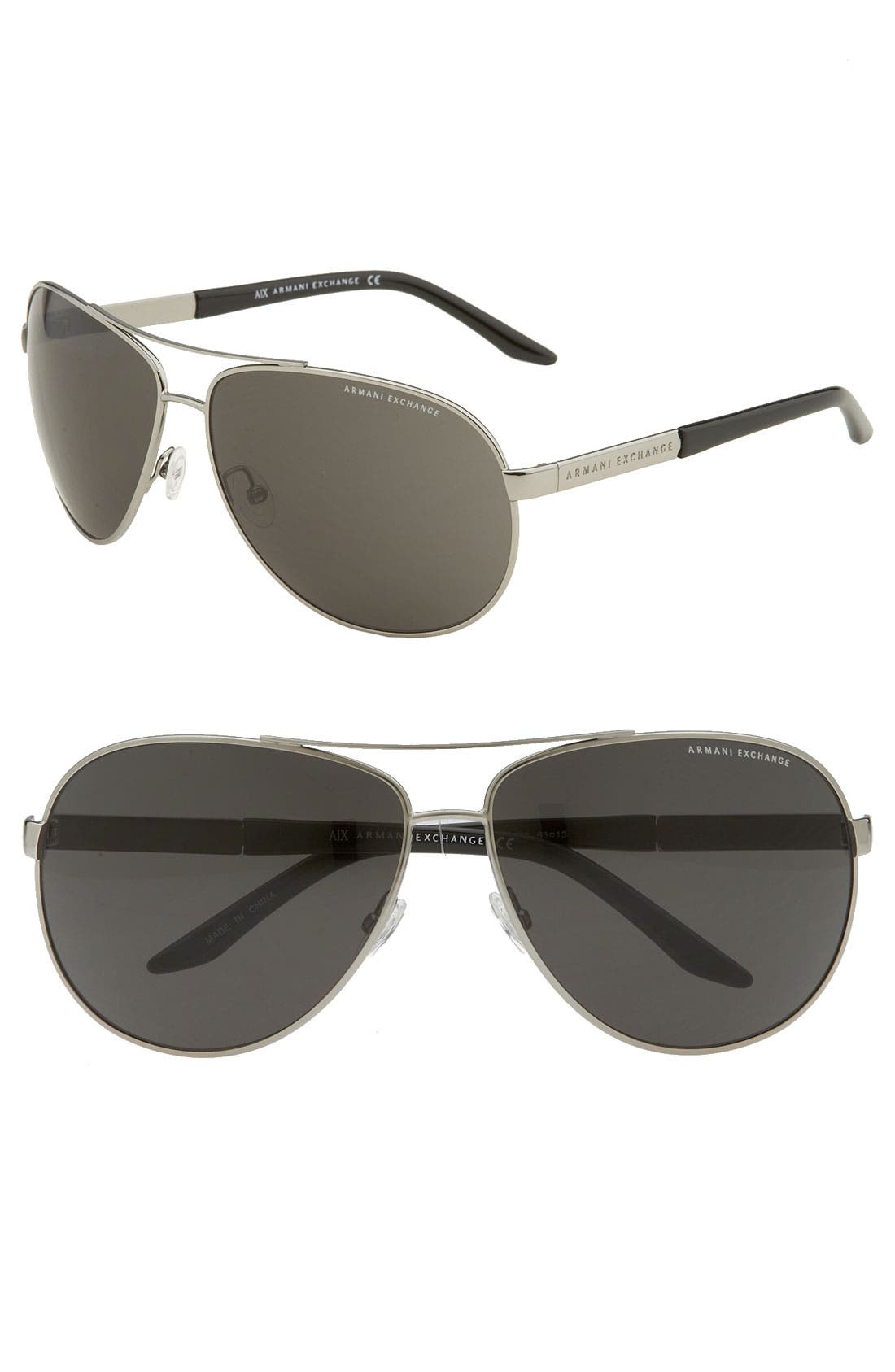 armani exchange aviator sunglasses