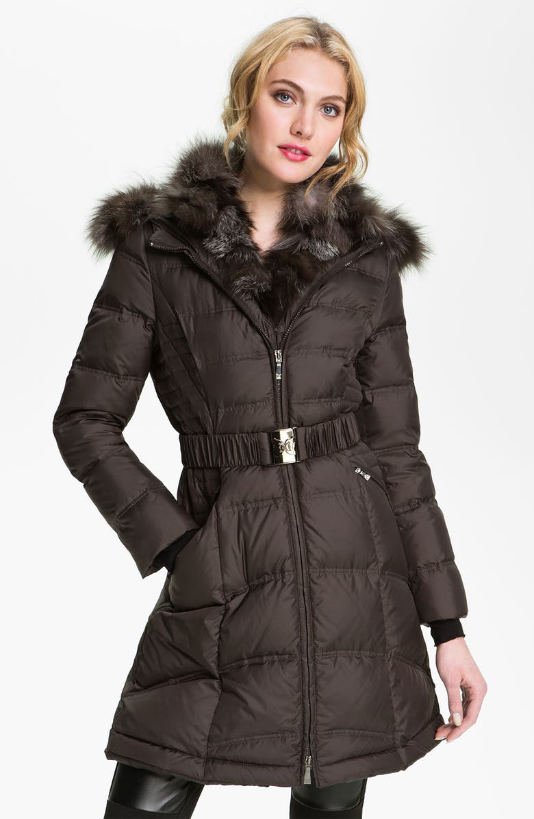 Dawn Levy Down Coat with Genuine Fox Fur Trim | Nordstrom