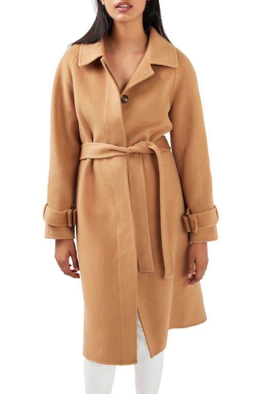 Belle & Bloom Shore To Shore Belted Wool Coat In Camel