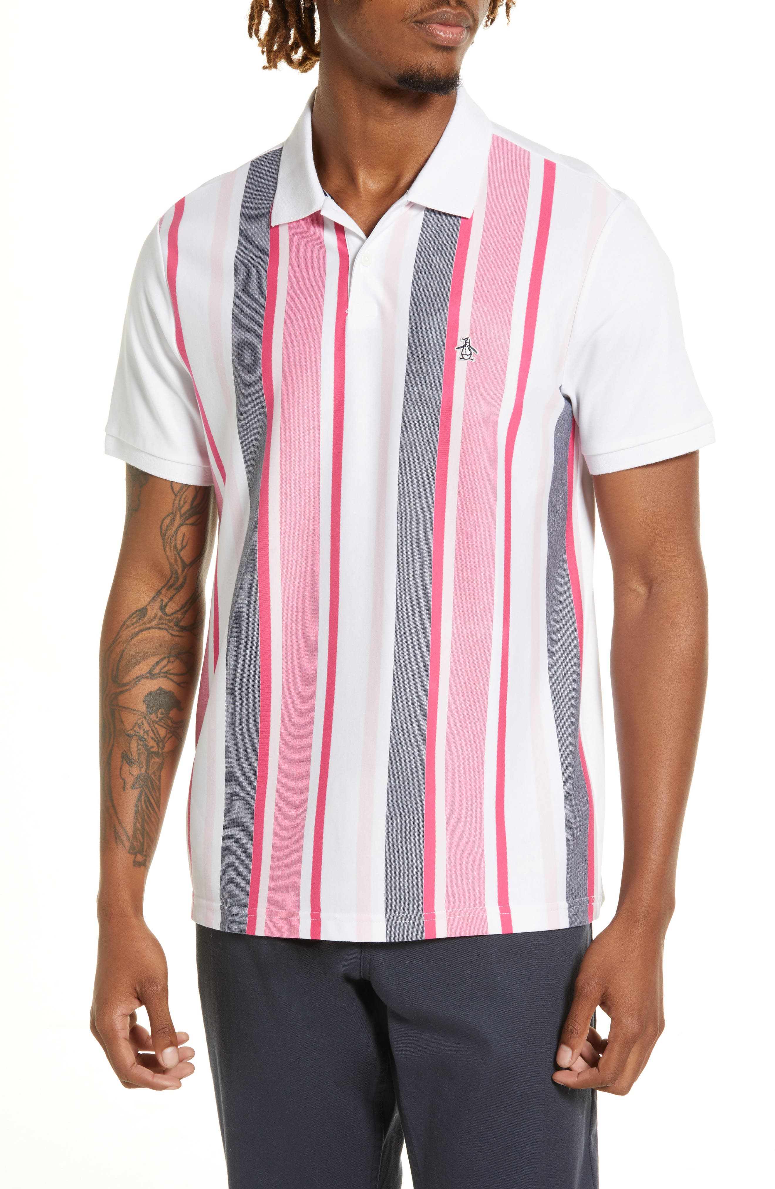 mens shirts with penguin logo