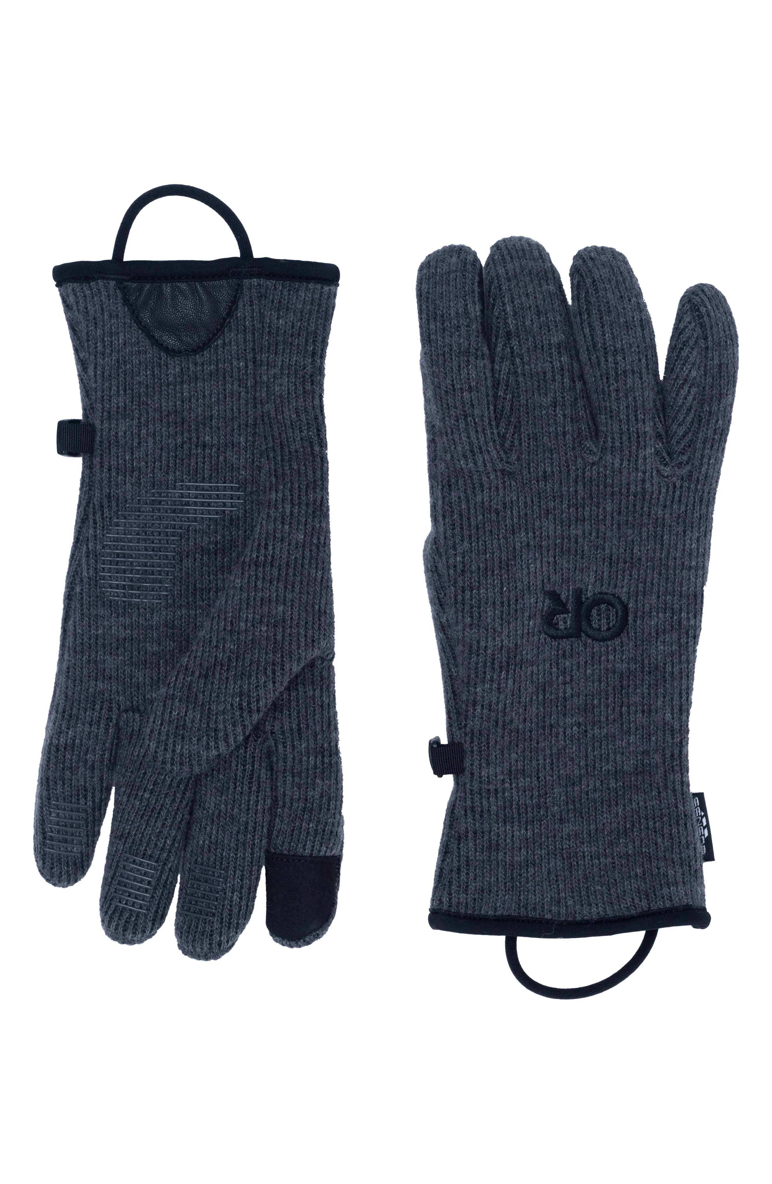 Outdoor Research Flurry Sensor Gloves in Charcoal Cover