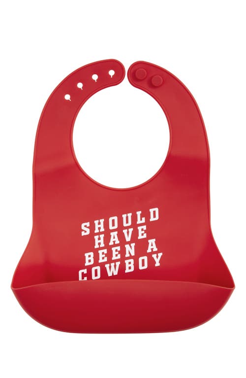 Bella Tunno Cowboy Wonder Bib in Red at Nordstrom