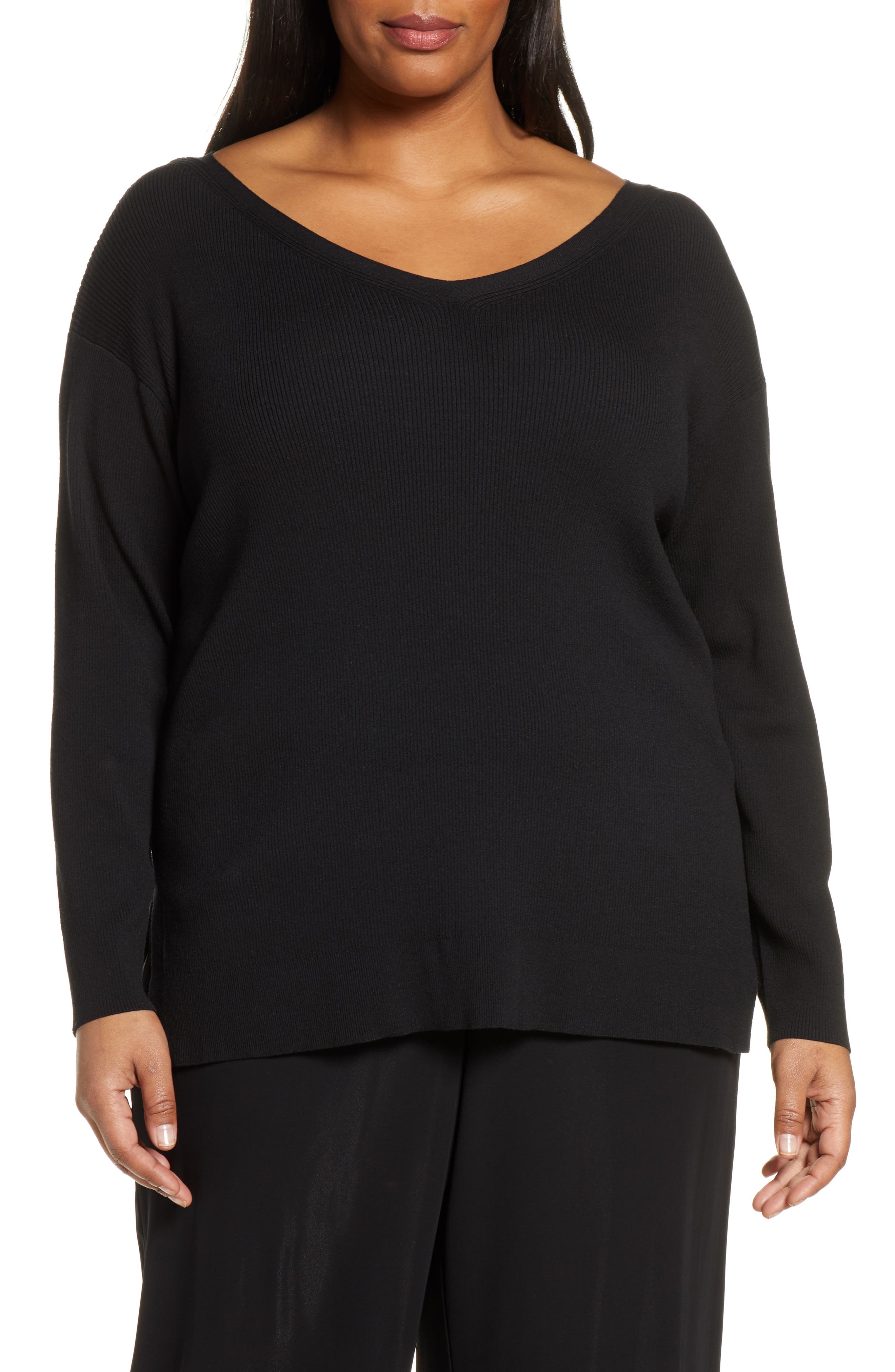 wide neck sweatshirt plus size