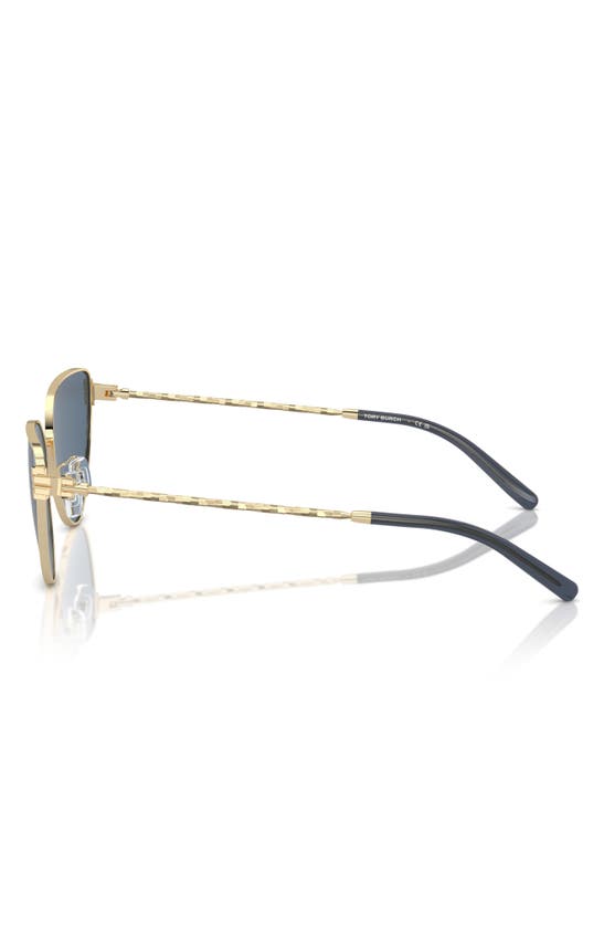 Tory Burch 56mm Cat Eye Sunglasses In Lt Gold