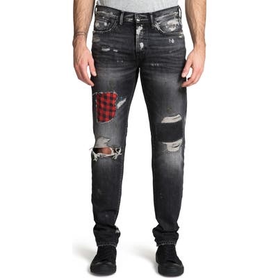 Prps Demon Destroyed Slim Straight Leg Jeans, Blue