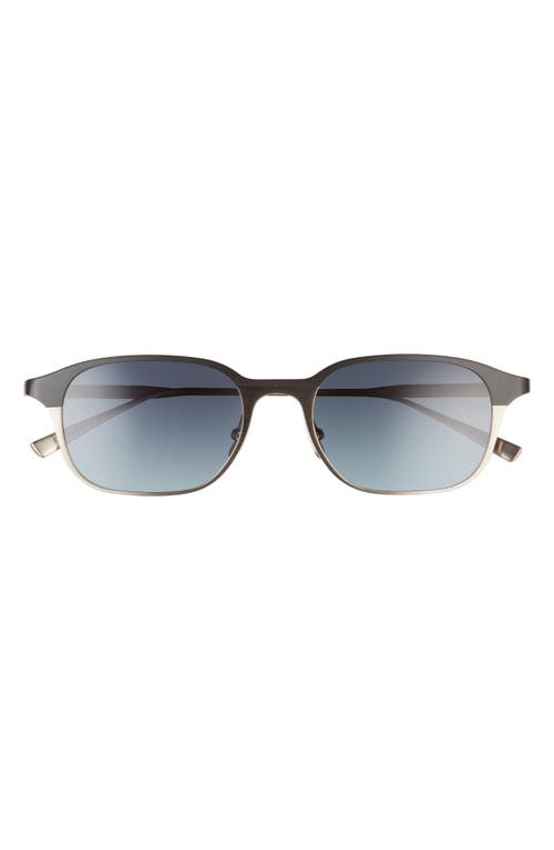 Wister 50mm Polarized Sunglasses in Black Sand/Silver/Denim