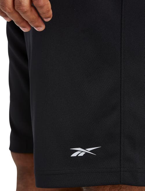 Shop Reebok Performance Double-knit Shorts In Black