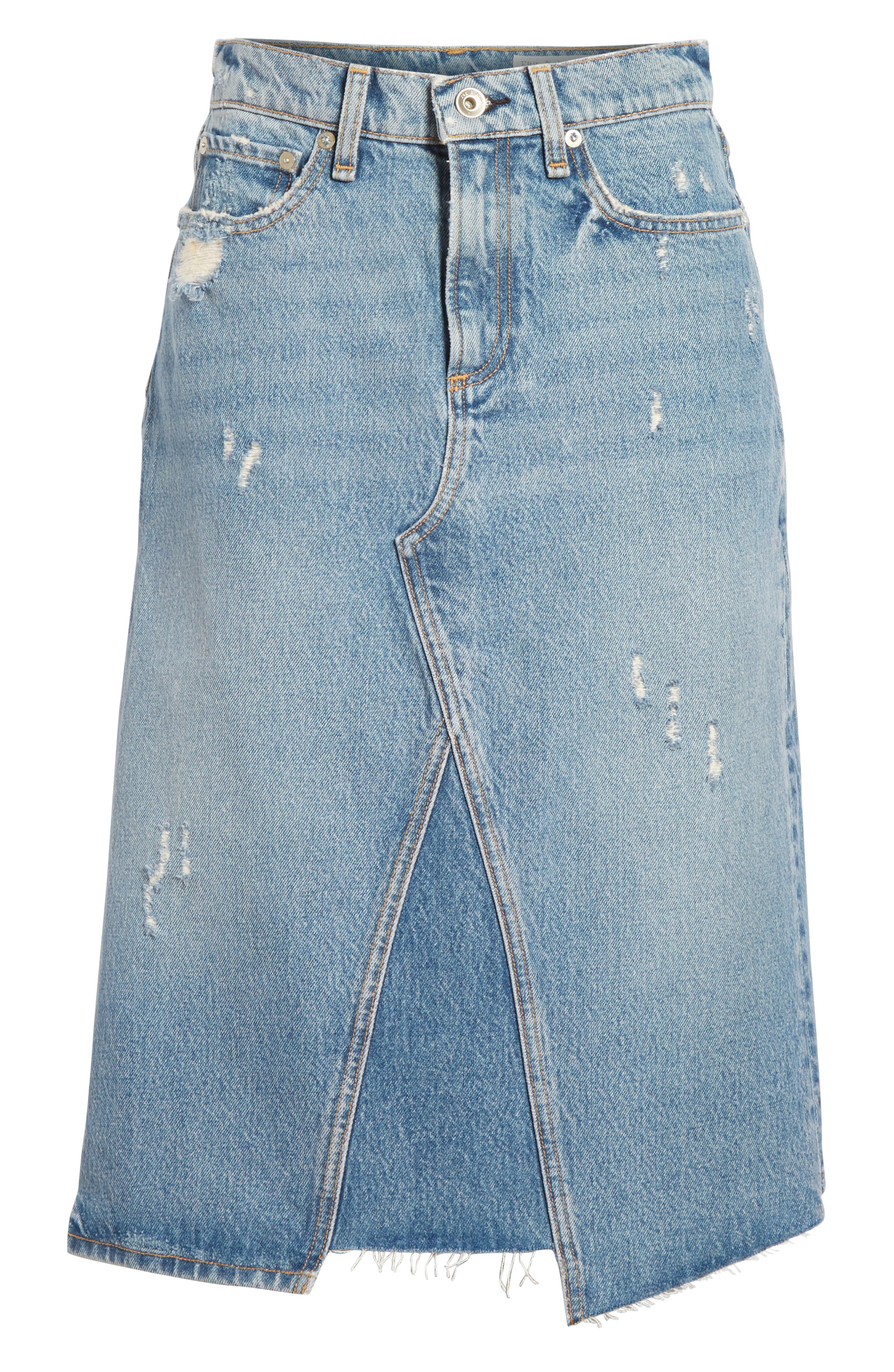 rag and bone jean skirt