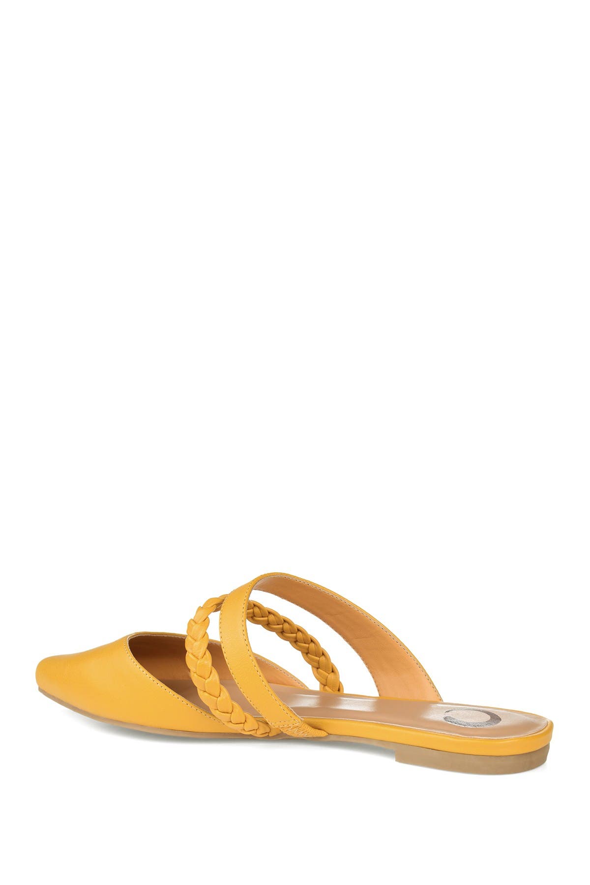 Journee Collection Olivea Braided Strap Mule In Dark Yellow