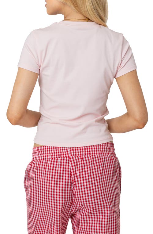 Edikted Daylily Baby T-shirt In Light-pink