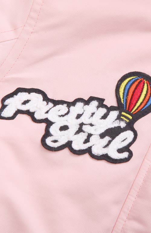 Rokka&rolla Kids' Parka Jacket With Insulated Hood In Daylily Pink