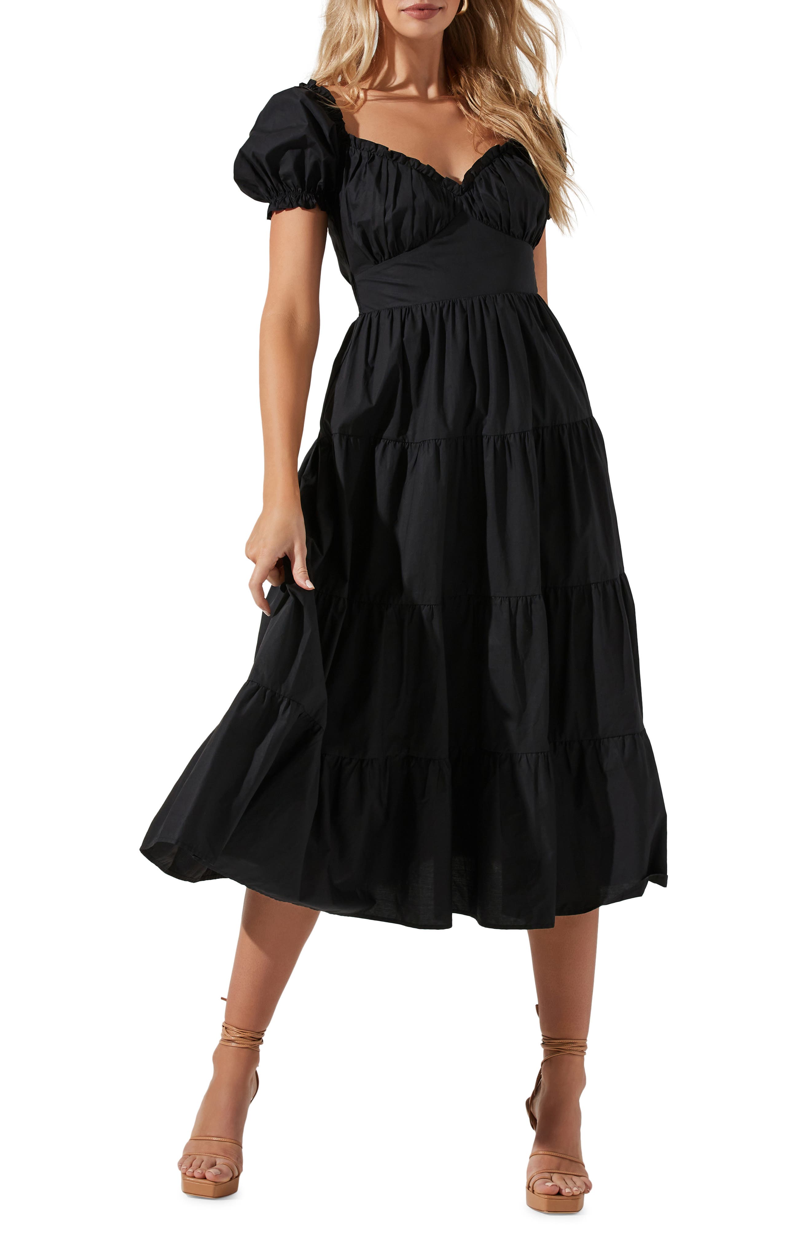 black cotton dresses for women