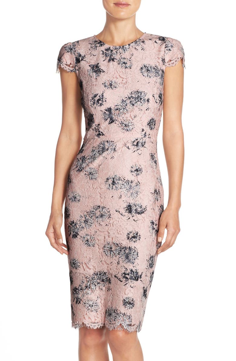 Betsey Johnson Floral Lace Sheath Dress | Nordstrom