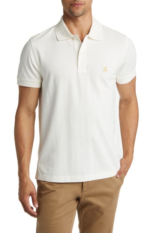 Brooks Brothers Cotton Piqué Polo in White