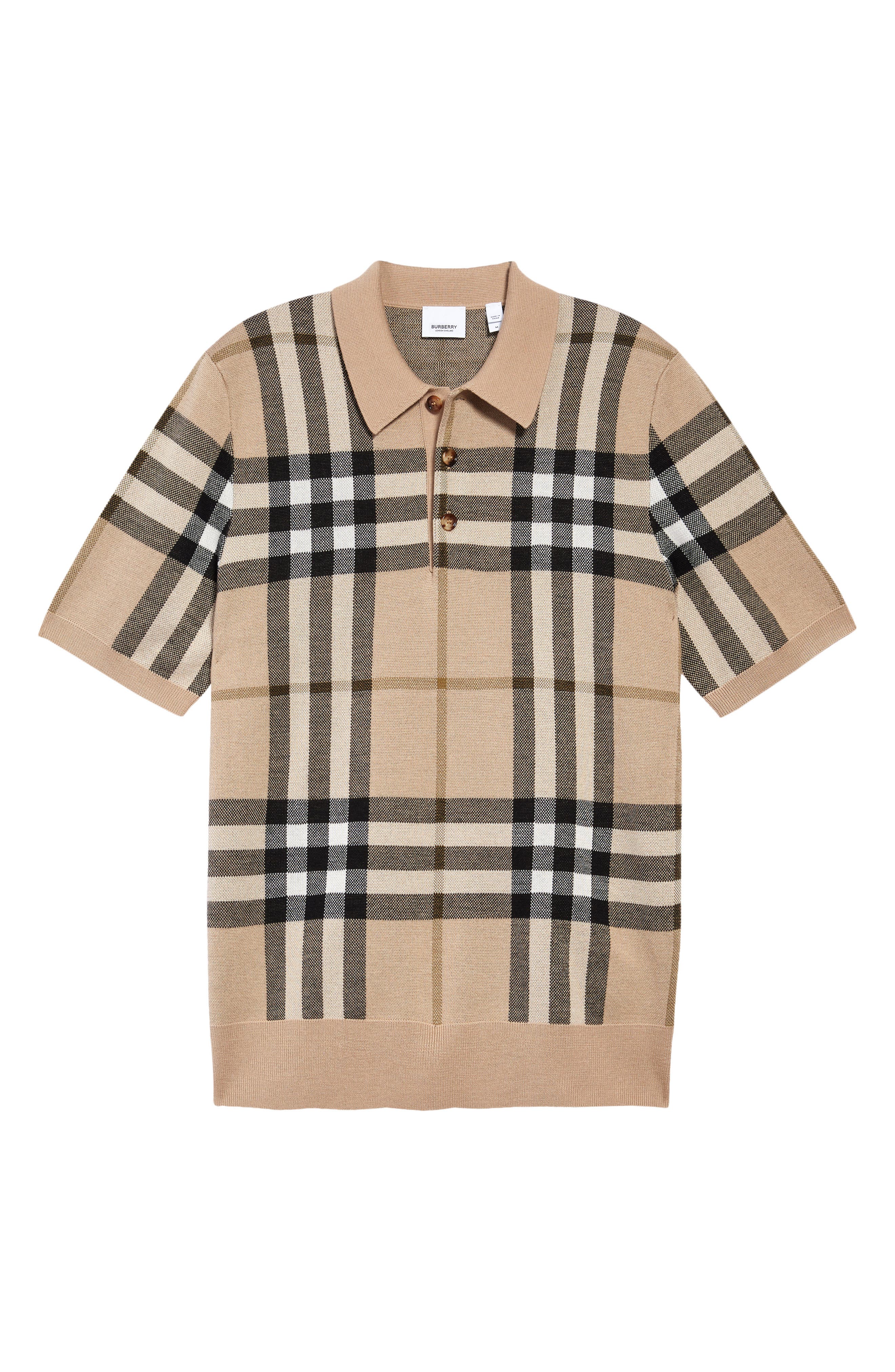 burberry london men's polo shirt